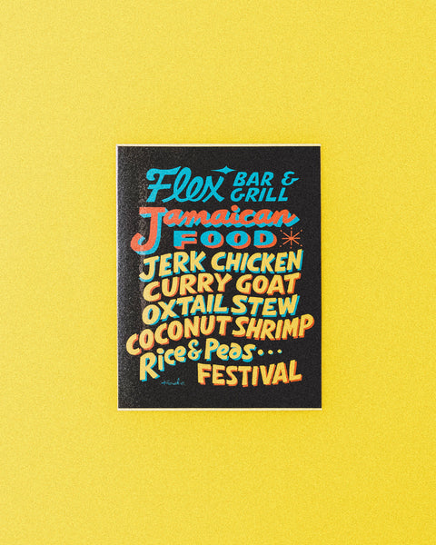 FLEX Sticker menu(w6×h7.7cm)