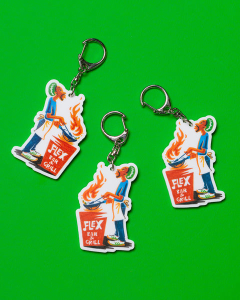 FLEX Keychain Set "Classic rasta chef"