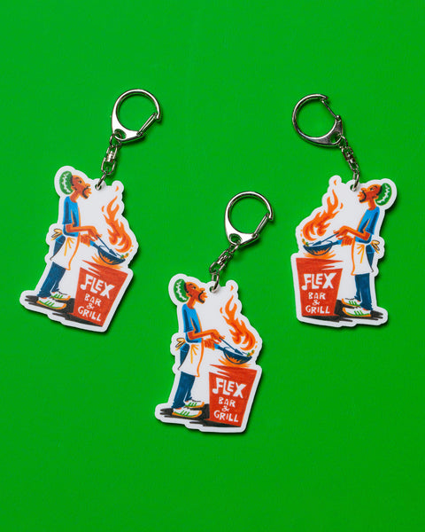 FLEX Keychain Set "Classic rasta chef"