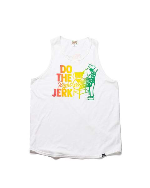 "Do The Right Jerk" Tanktop Rastafarian color