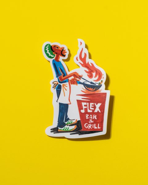 FLEX Sticker Chef Large(w8×h11.5cm)